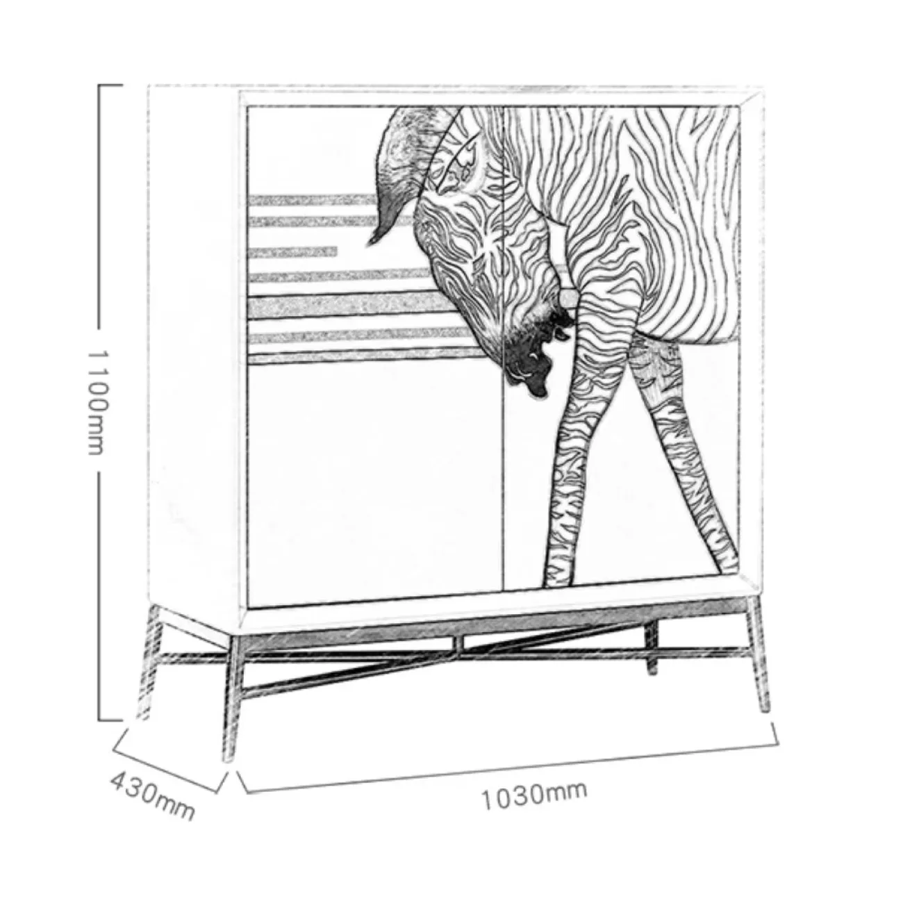 Роскошная расписной комод Creative Life 36002-29 Роскошная расписной комод Creative Life 36002-29