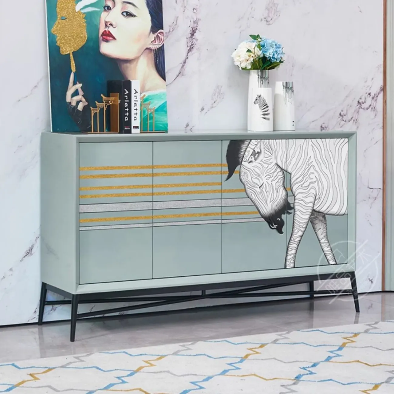 Роскошная расписной комод Creative Life 36002-29 Роскошная расписной комод Creative Life 36002-29