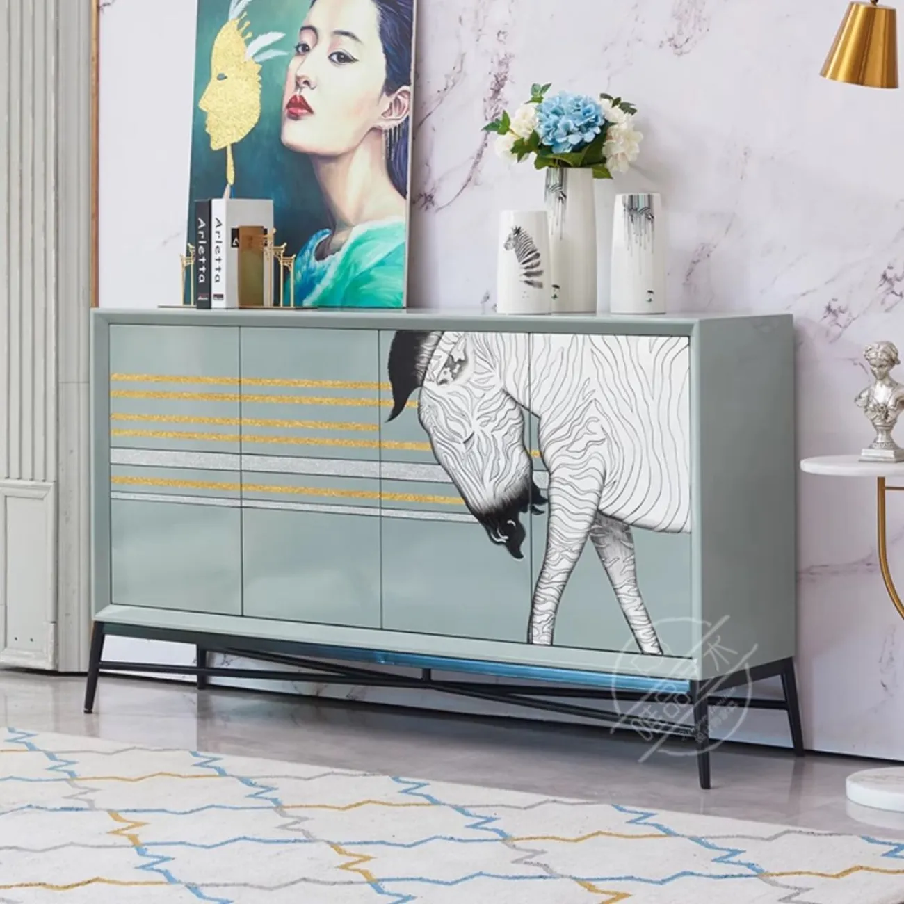 Роскошная расписной комод Creative Life 36002-29 Роскошная расписной комод Creative Life 36002-29