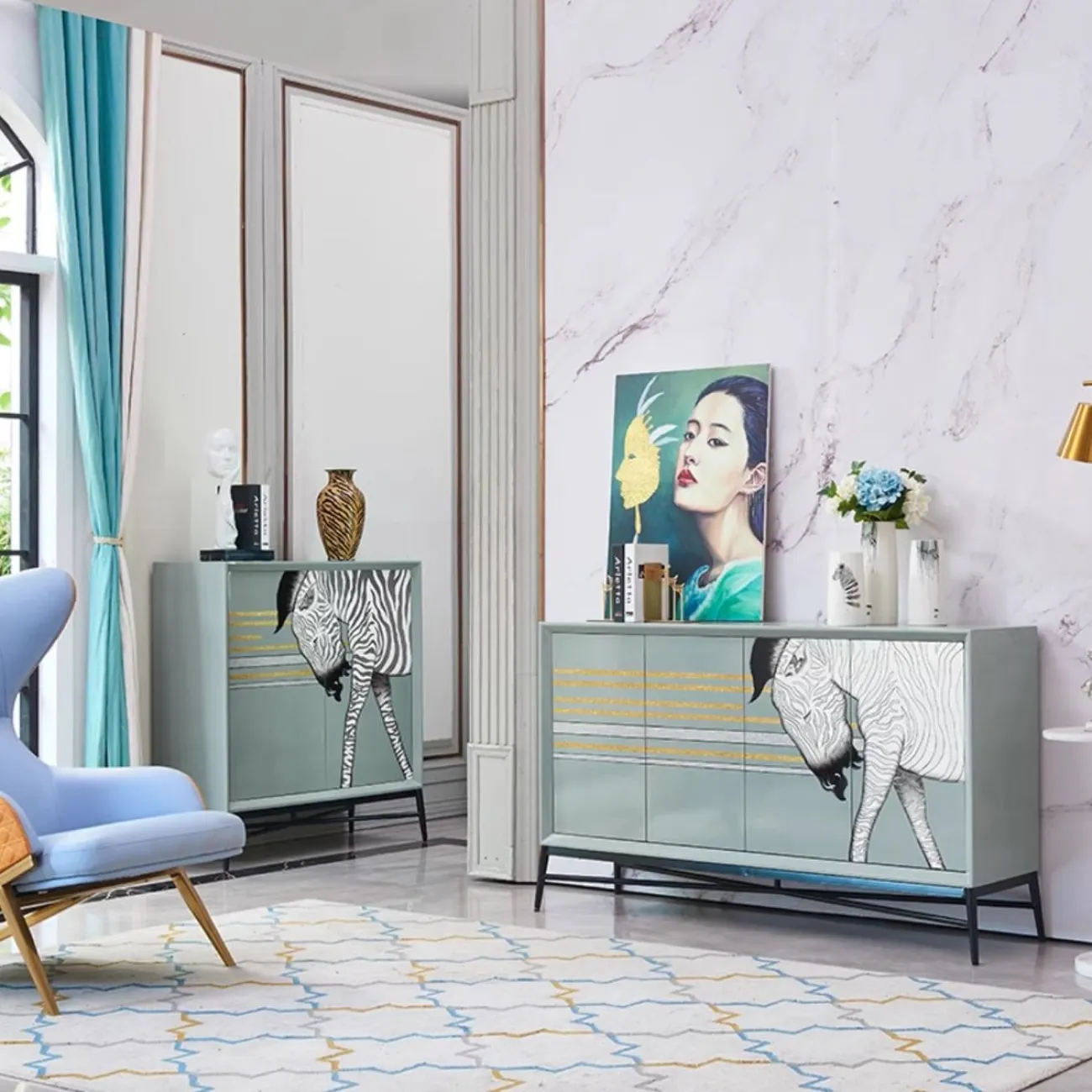 Роскошная расписной комод Creative Life 36002-29 Роскошная расписной комод Creative Life 36002-29