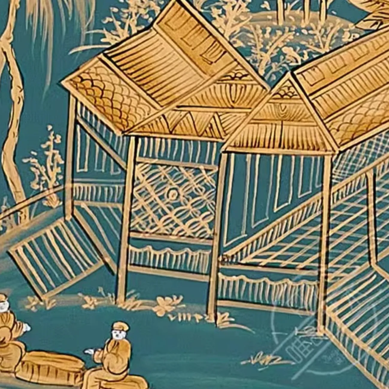 Роскошный расписной комод из массива дерева Creative Life 36006-29 Роскошный расписной комод из массива дерева Creative Life 36006-29