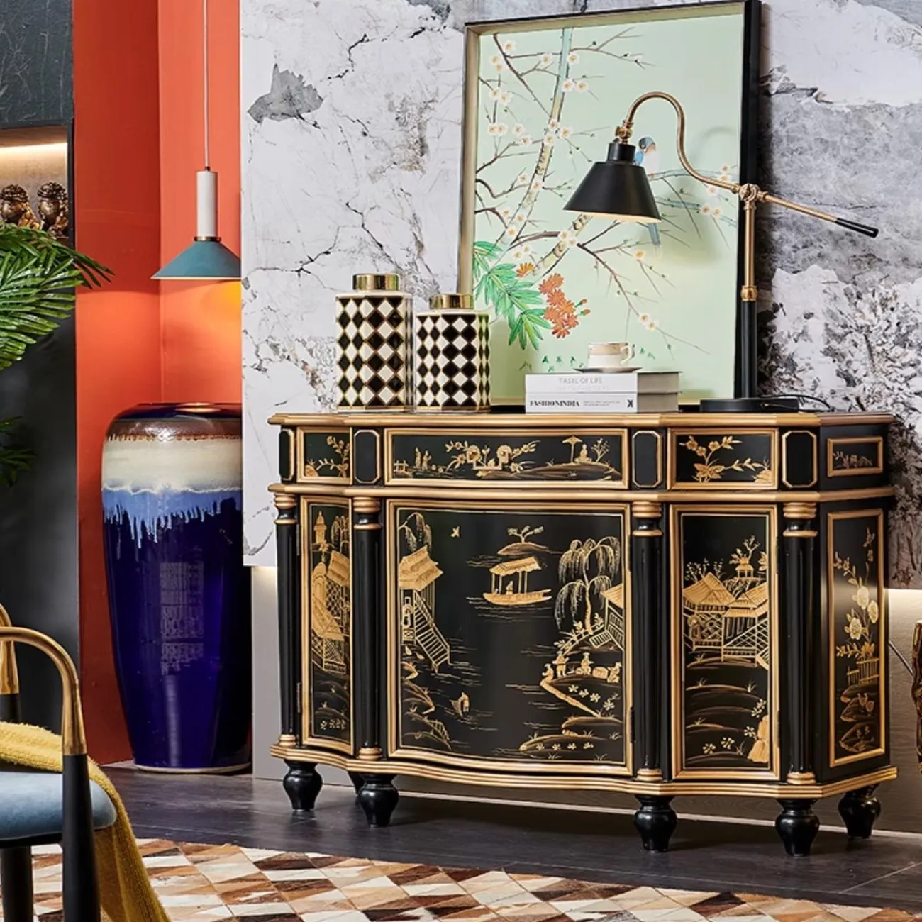 Роскошный декоративный шкаф из массива дерева Creative Life 36007-29