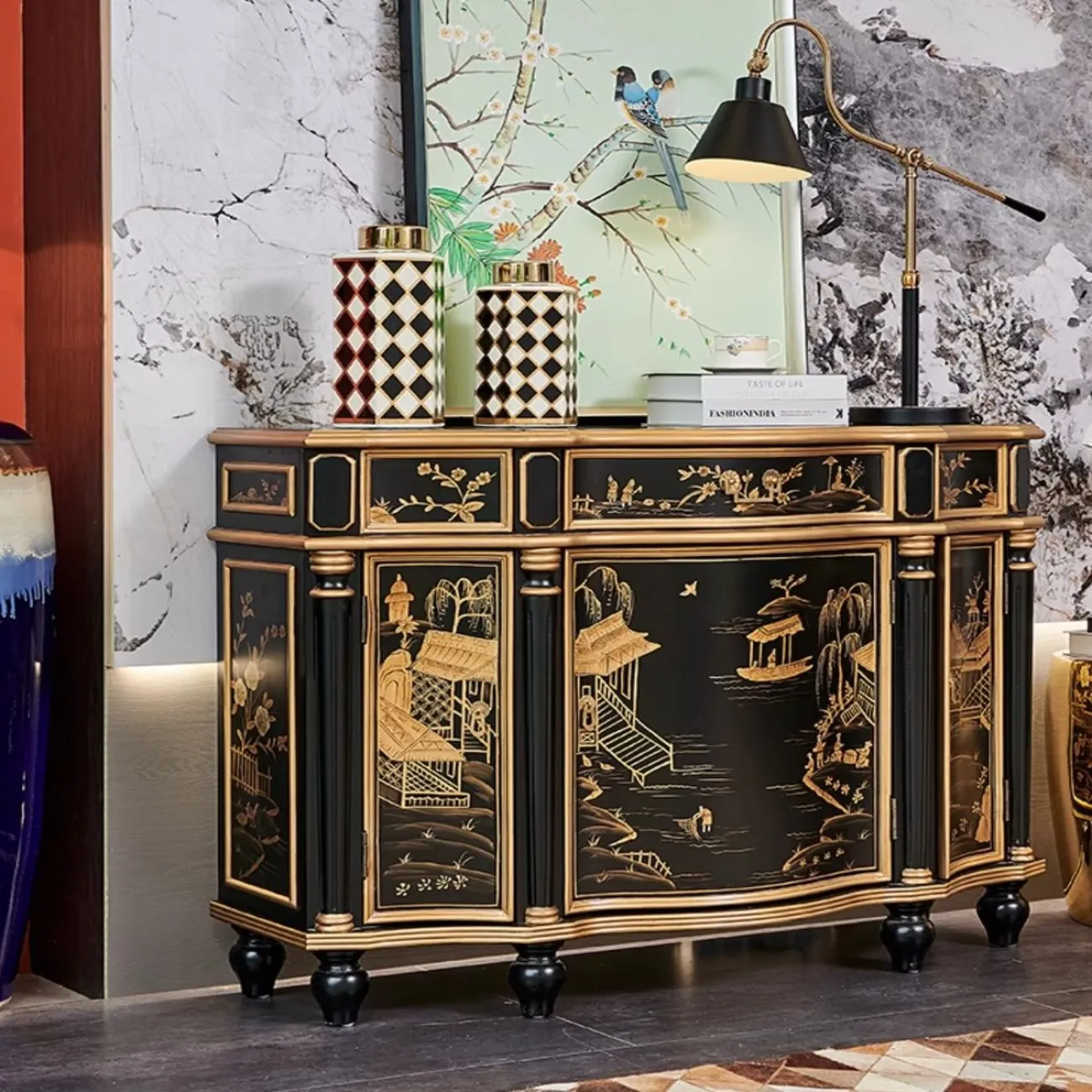 Роскошный декоративный шкаф из массива дерева Creative Life 36007-29