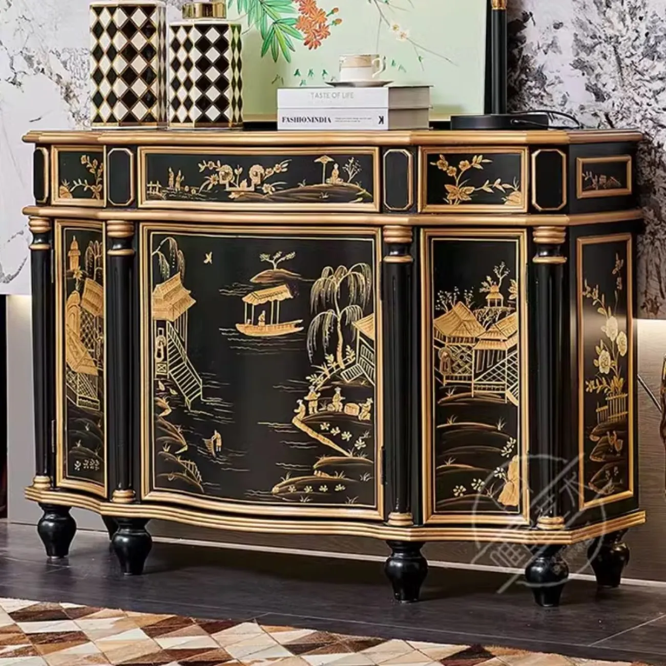 Роскошный декоративный шкаф из массива дерева Creative Life 36007-29