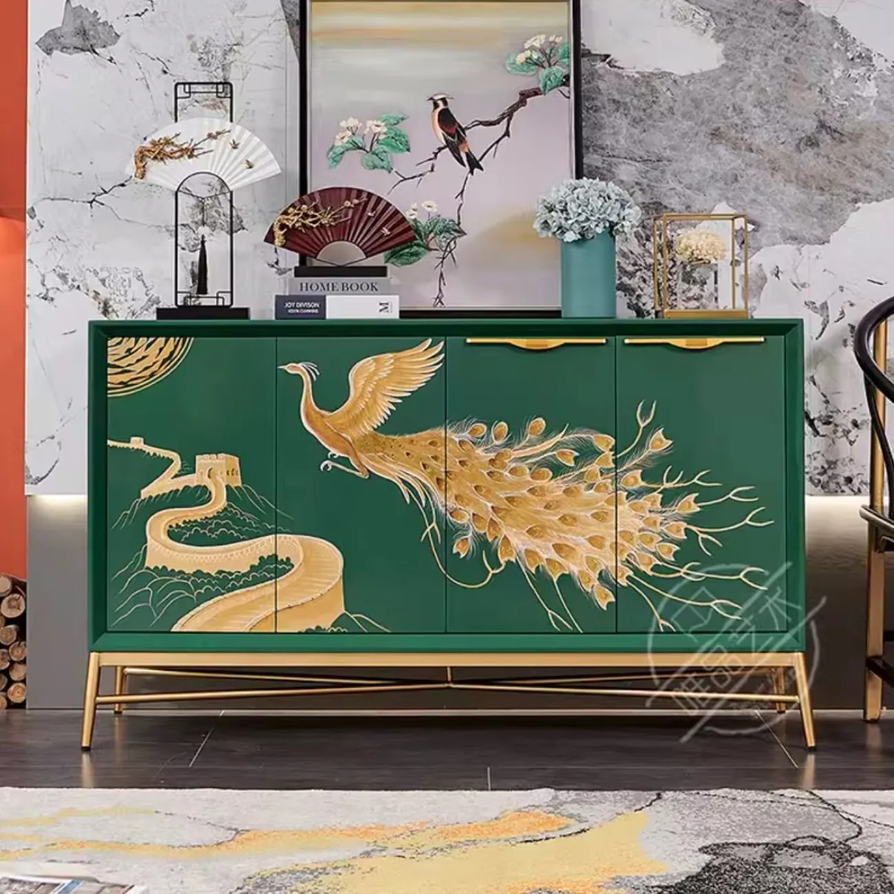 Роскошный расписной комод из массива дерева Creative Life 36010-29 Роскошный расписной комод из массива дерева Creative Life 36010-29