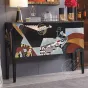 Расписной шкаф-сервант Creative из мрамора и цельного дерев Life 36014-29