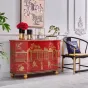 Расписной шкаф-сервант из массива дерева Creative Life 36016-29