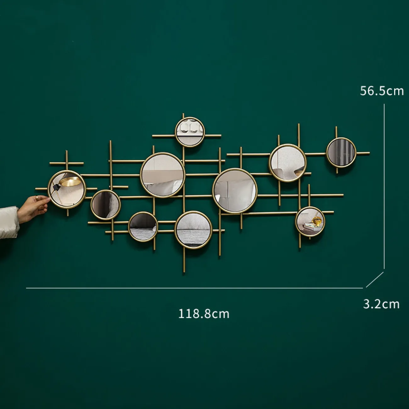 Настенный декор из зеркал LaLume-KKK00110