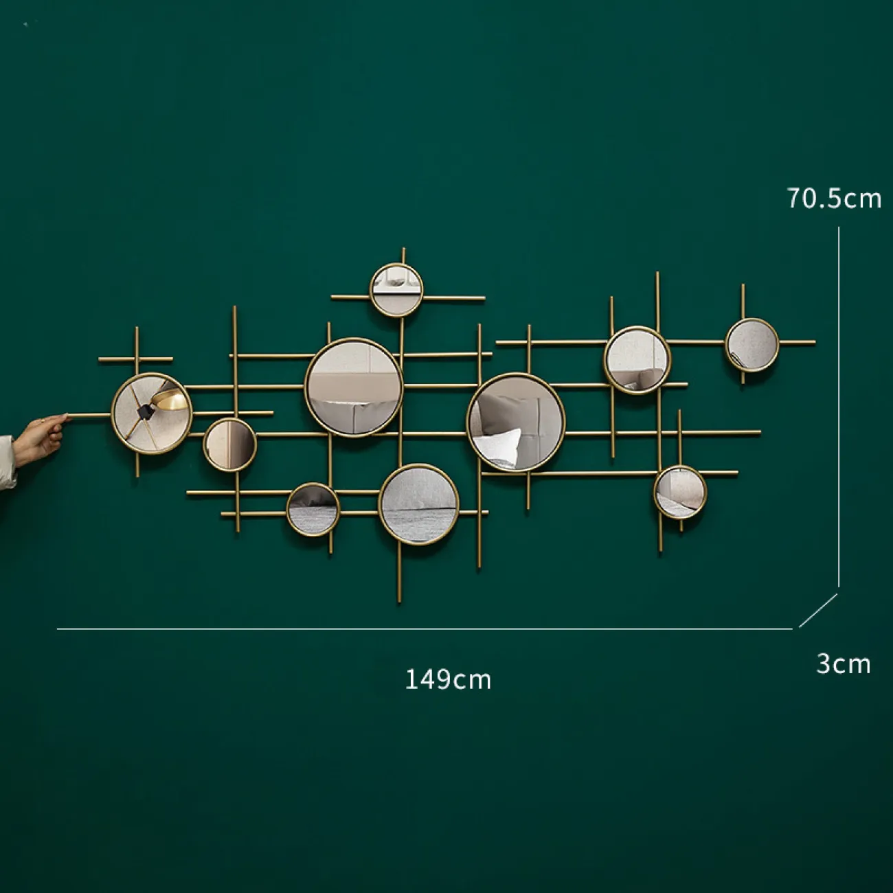Настенный декор из зеркал LaLume-KKK00110