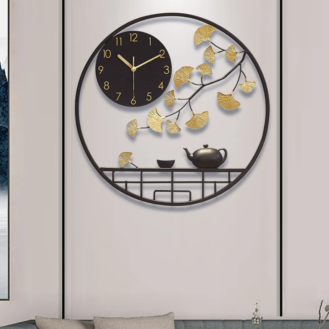 Дизайнерские лёгкие роскошные настенные часы в китайском стиле LaLume KKK20268-20