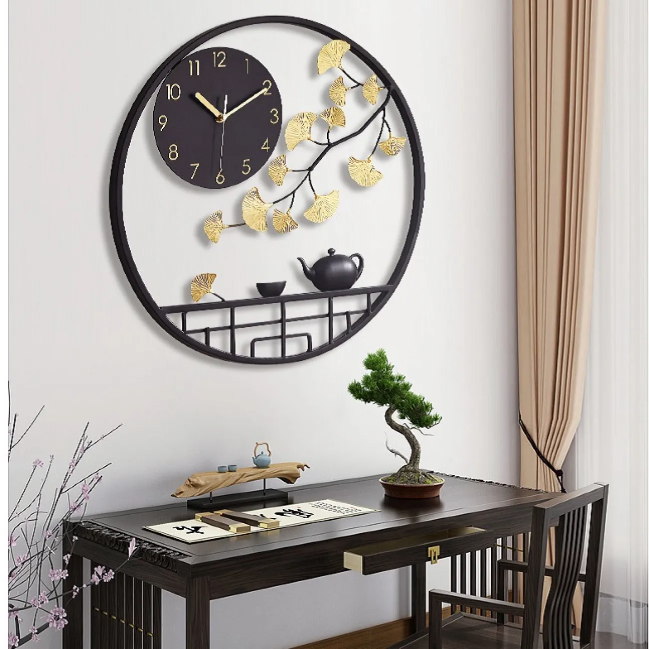 Дизайнерские лёгкие роскошные настенные часы в китайском стиле LaLume KKK20268-20