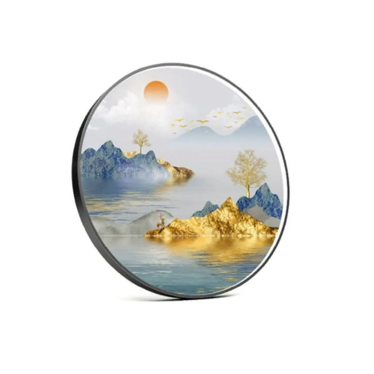 Светодиодная абстрактная картина с рыбами DK22404-23 от ImperiumLoft