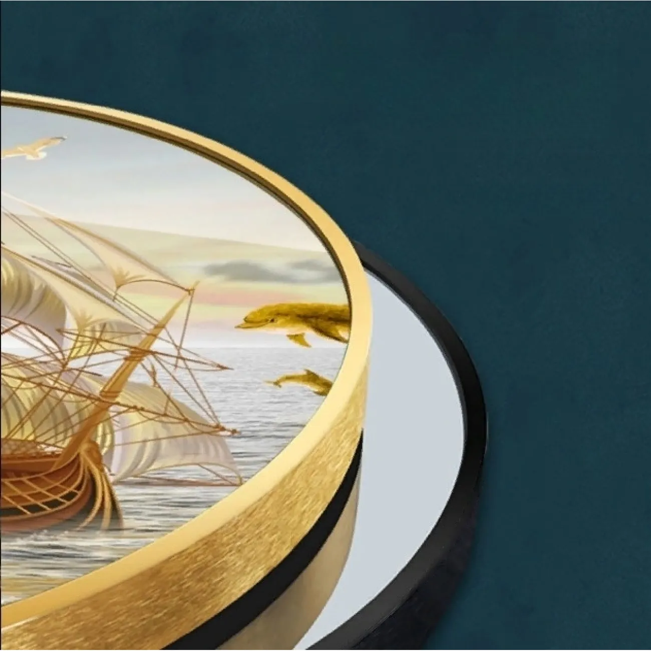 Светодиодная абстрактная картина с рыбами DK22404-23 от ImperiumLoft