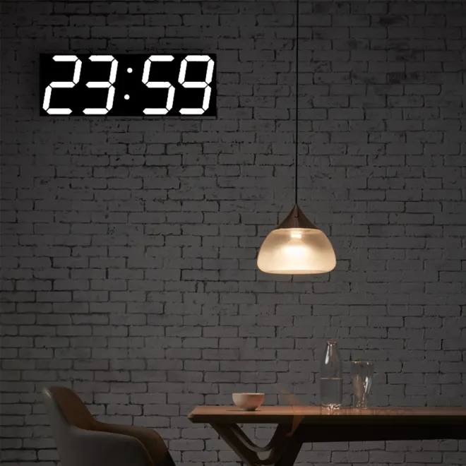 Настенные электронные светодиодные 3D часы DK22410-23 от LaLume Настенные электронные светодиодные 3D часы DK22410-23 от LaLume