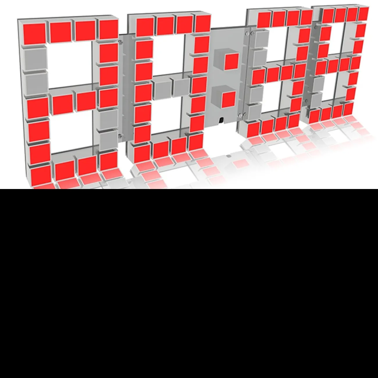 Настенные электронные светодиодные 3D часы DK22410-23 от LaLume Настенные электронные светодиодные 3D часы DK22410-23 от LaLume