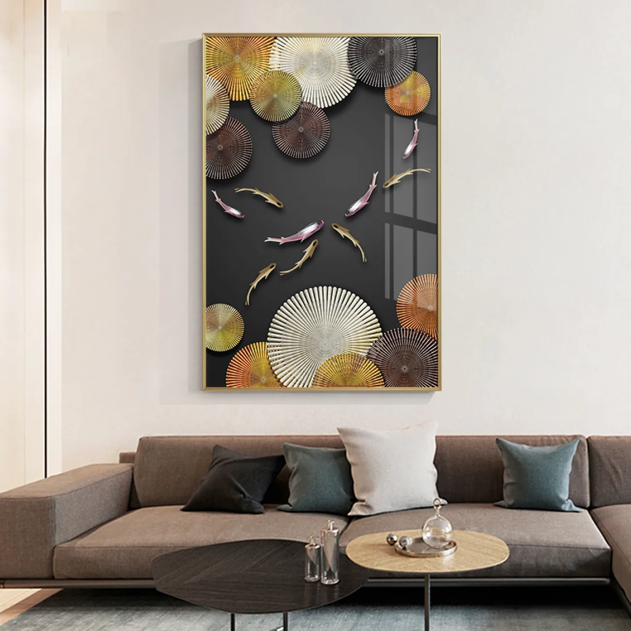 Роскошная масляная картина фэн-шуй для гостиной в Cовременном стиле LaLume DK20792-23 Роскошная масляная картина фэн-шуй для гостиной в Cовременном стиле LaLume DK20792-23