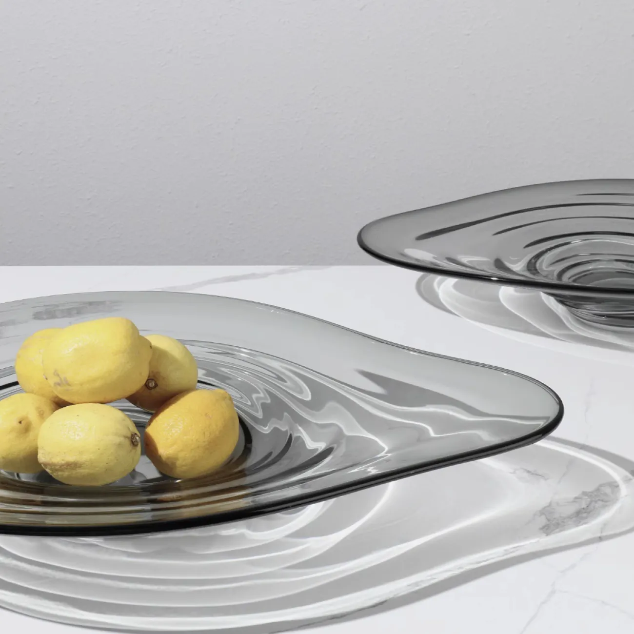 Серая стеклянная чаша Удлиненная LaLume DK_FB-ZS2057A Серая стеклянная чаша Удлиненная LaLume DK_FB-ZS2057A