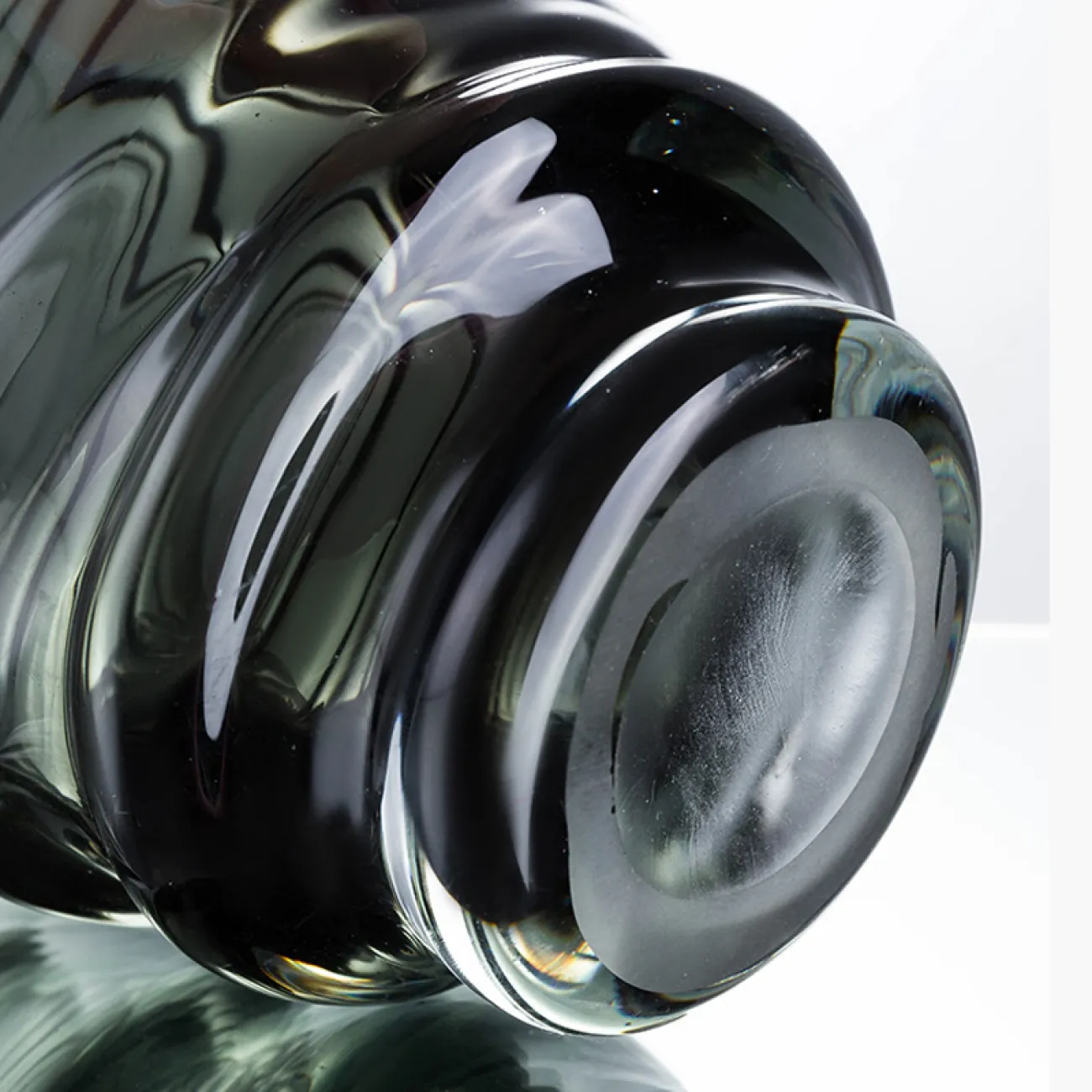 Ваза «Спираль» LaLume DK_FB-ZS2041B Серый H19