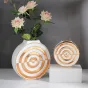 Ваза «Мишень» LaLume DK_300165 Золотой H26