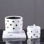 Золотистая керамическая чаша LaLume DK_FA-D2048A