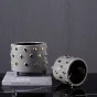 Золотистая керамическая чаша LaLume DK_FA-D2048A