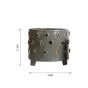 Серая и золотистая керамическая чаша LaLume DK_FA-D2048A