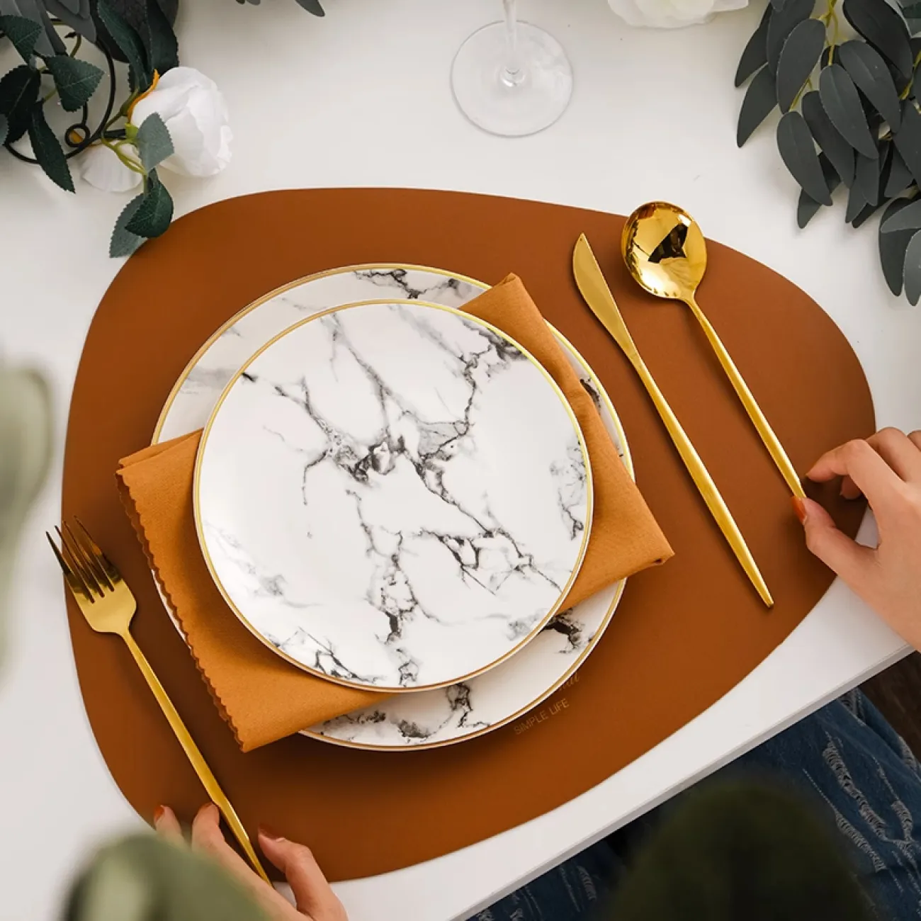 ТАРЕЛКА МРАМОР керамика LaLume DK_500249 D17 ТАРЕЛКА МРАМОР керамика LaLume DK_500249 D17