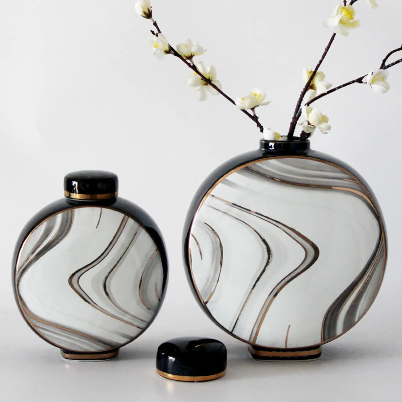 Ваза «Фляга» LaLume DK_601914 H19.5 Ваза «Фляга» LaLume DK_601914 H19.5