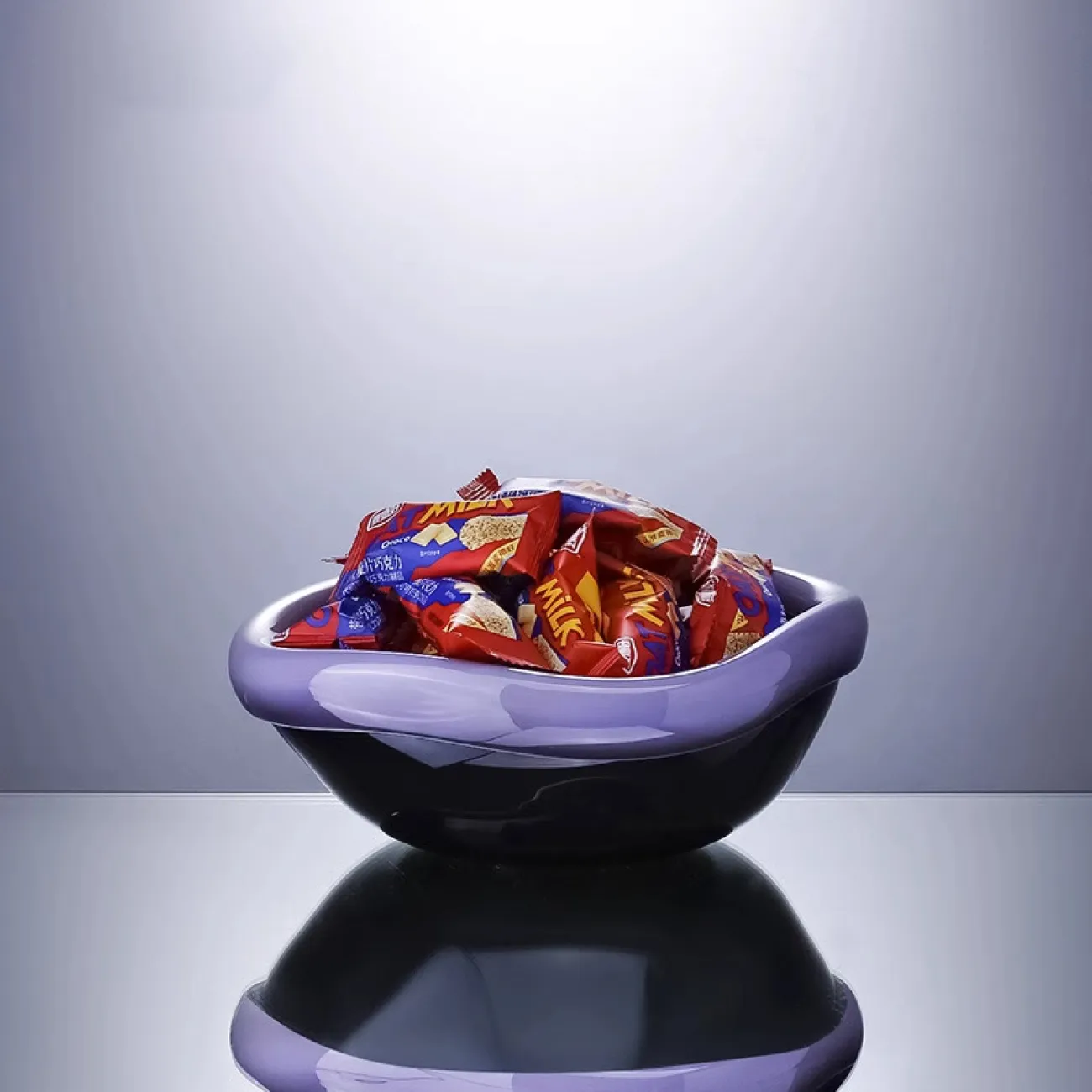 Блюдо «Сolorful» LaLume DK_93017 Фиолетовый