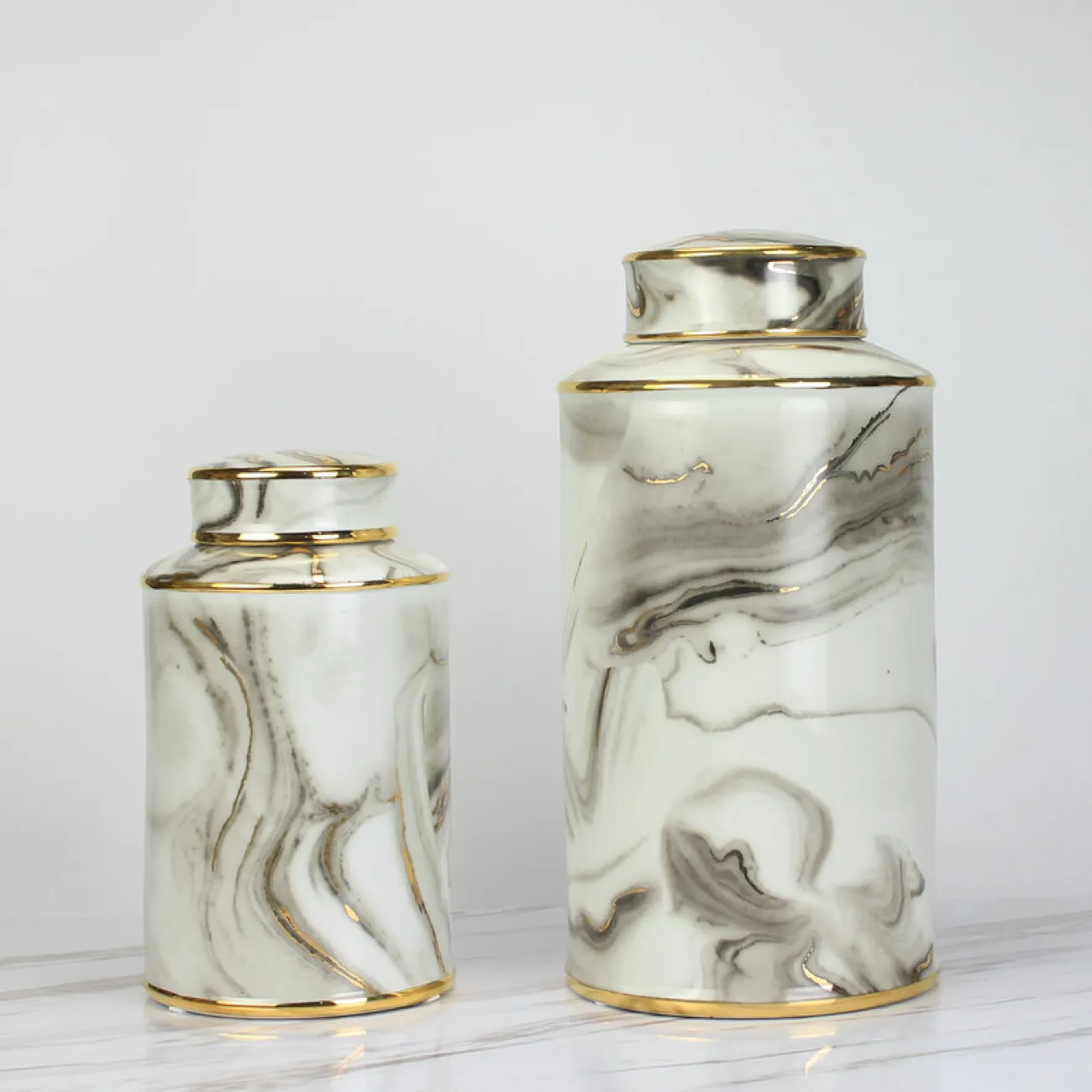 Ваза керамическая «Мрамор» LaLume DK_601908 Ваза керамическая «Мрамор» LaLume DK_601908