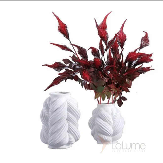 Керамическая ваза «Коса» LaLume DK_607703