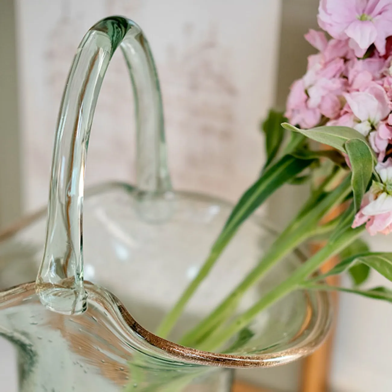 ВАЗА-СУМКА стекло LaLume DK_22093 H22