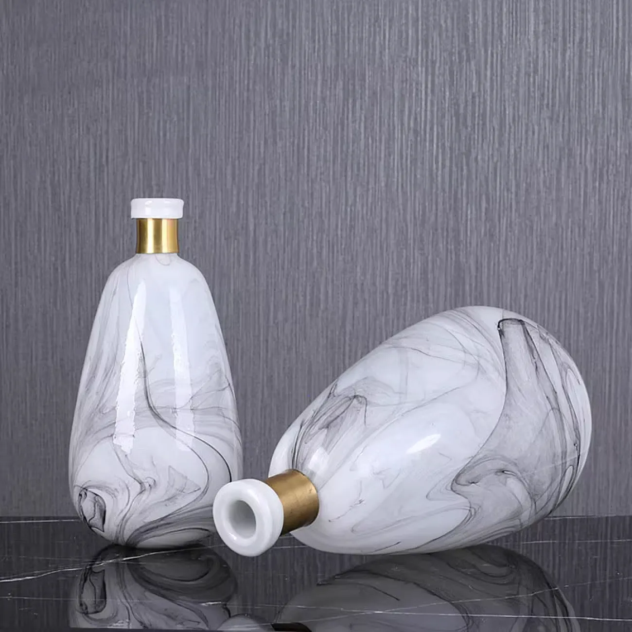 Современная Ваза мраморная LaLume DK_FB-ZS1809A H35.5 Современная Ваза мраморная LaLume DK_FB-ZS1809A H35.5