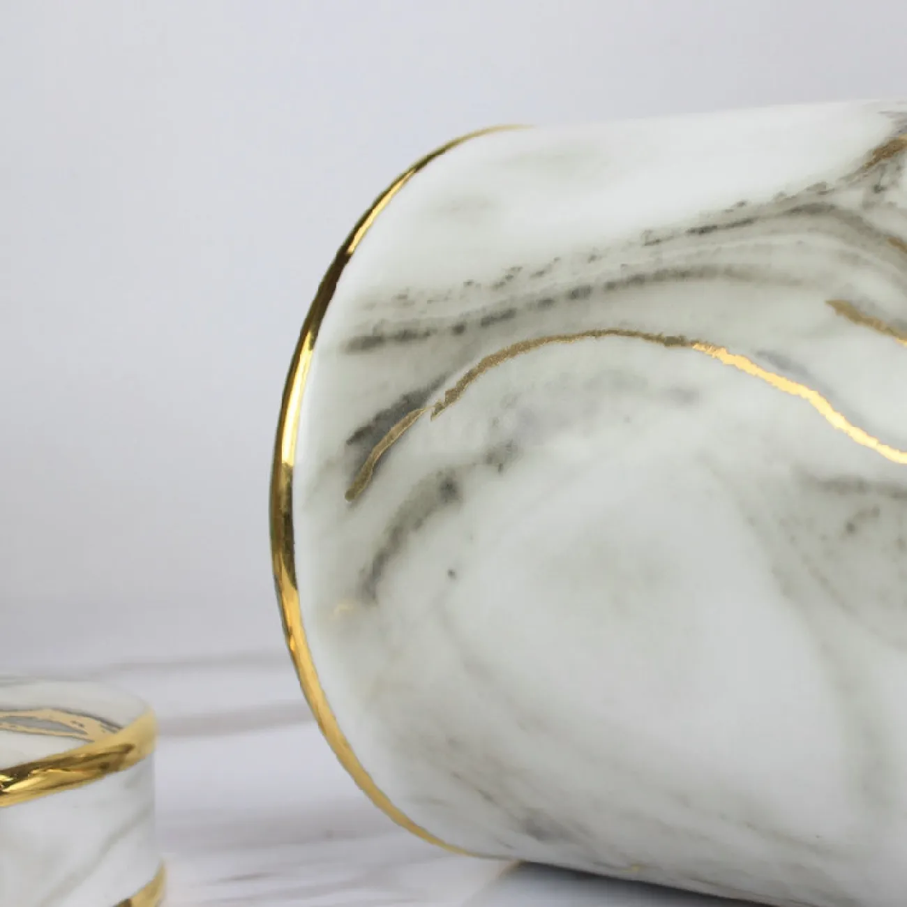 Ваза керамическая «Мрамор» LaLume DK_601908 Ваза керамическая «Мрамор» LaLume DK_601908