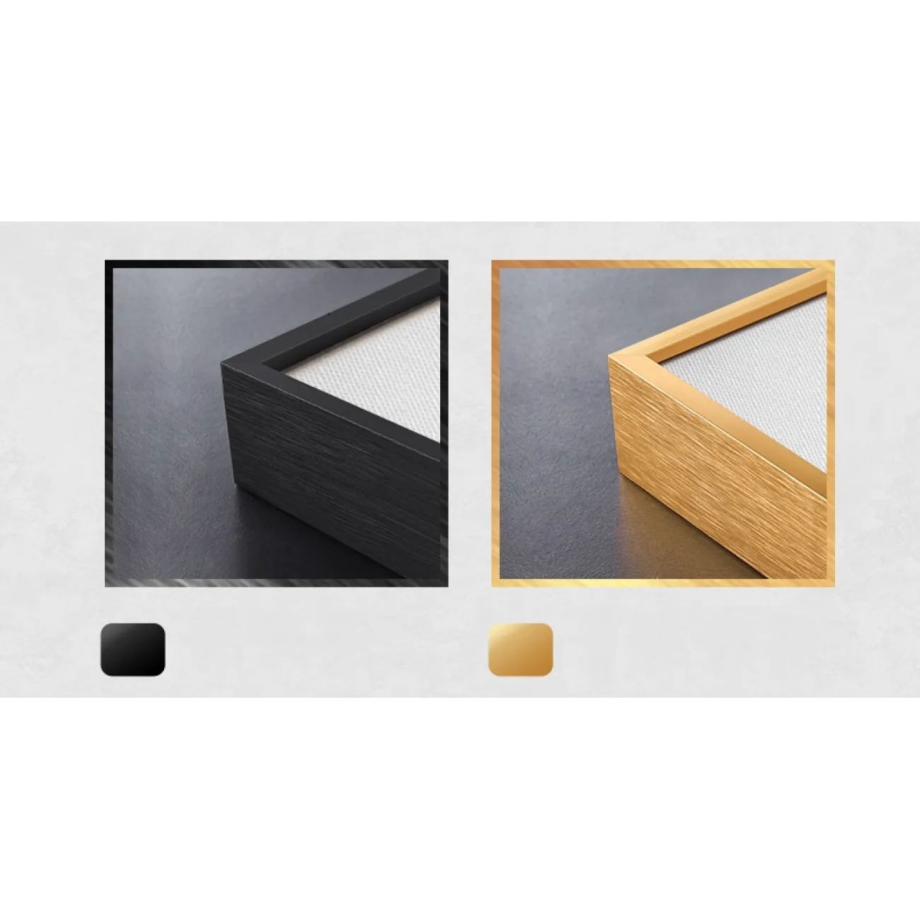 Дизайнерская картина в современном стиле и атмосферой абстракции,  расписанная сусальным золотом LaLume-DF-20460-23