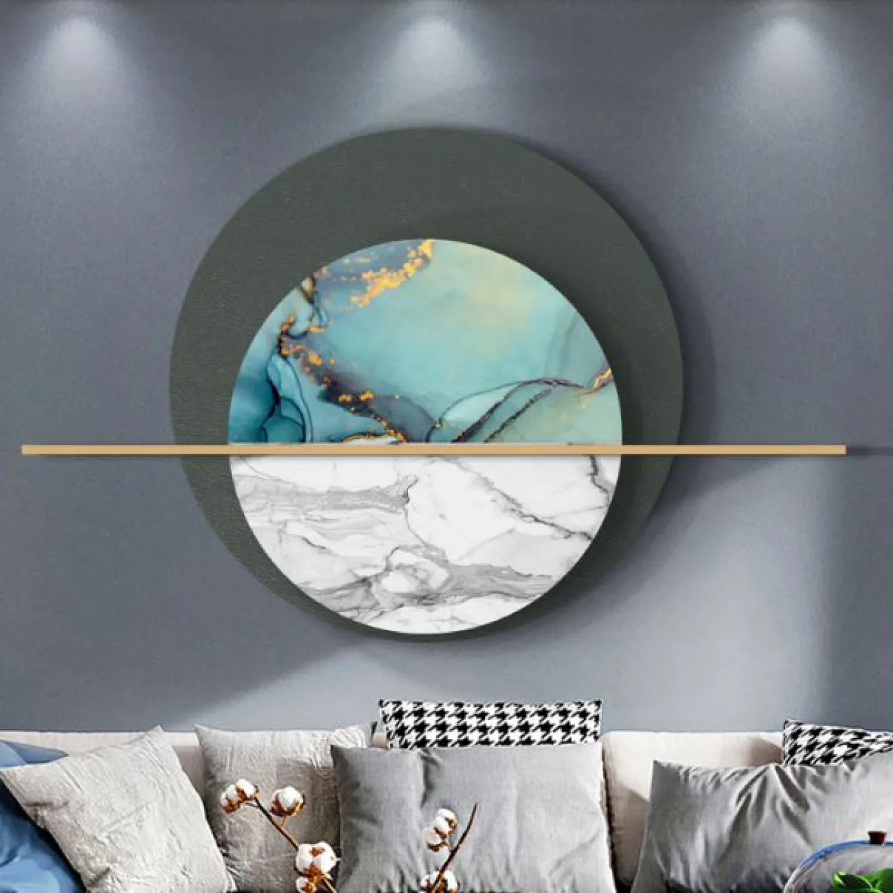 Современный настенный декор для гостиной LaLume DK20351-27