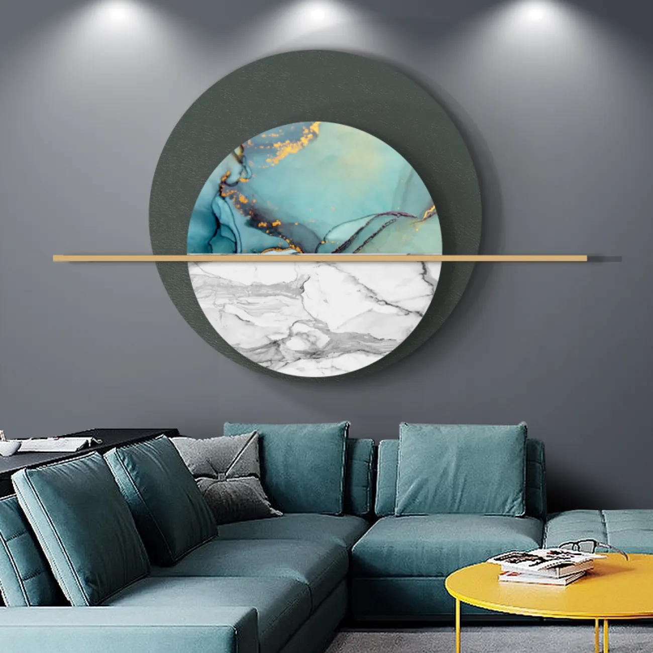 Современный настенный декор для гостиной LaLume DK20351-27