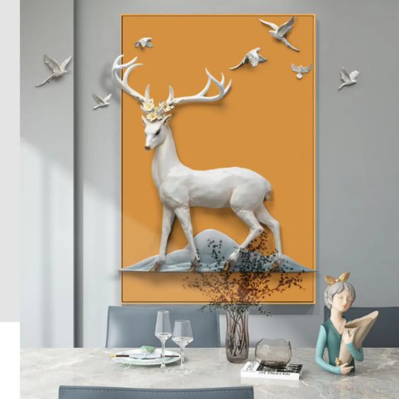 Современный настенный декор для гостиной LaLume DK20355-27 Современный настенный декор для гостиной LaLume DK20355-27