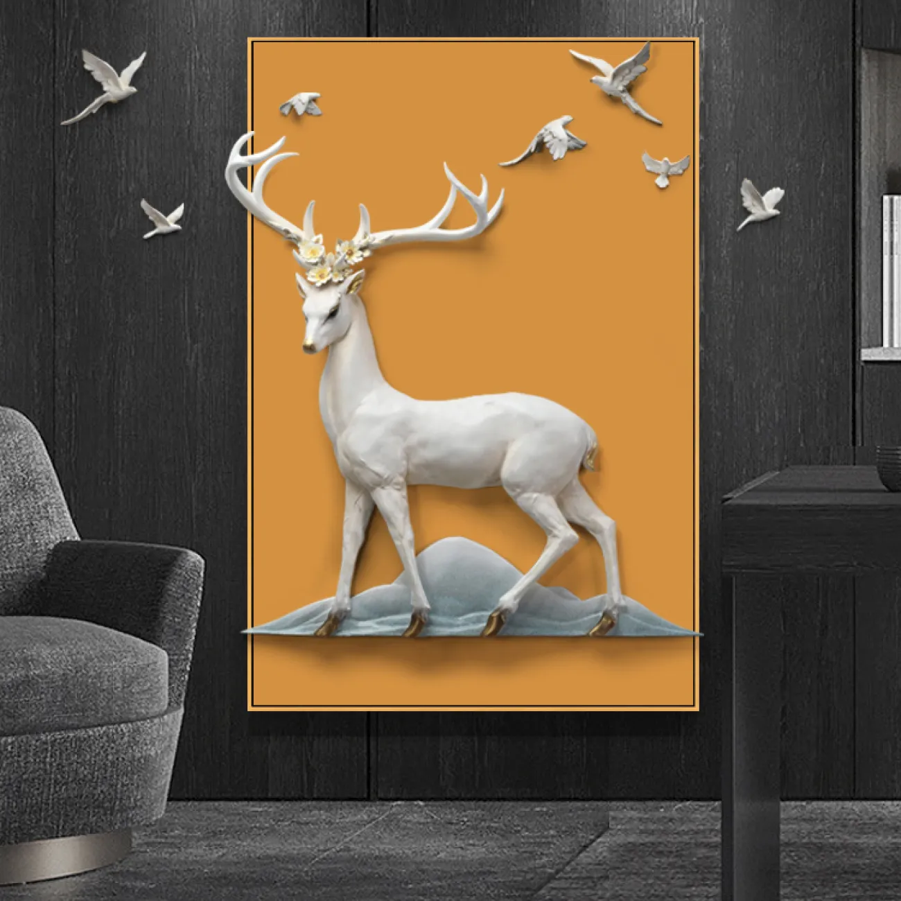 Современный настенный декор для гостиной LaLume DK20355-27 Современный настенный декор для гостиной LaLume DK20355-27