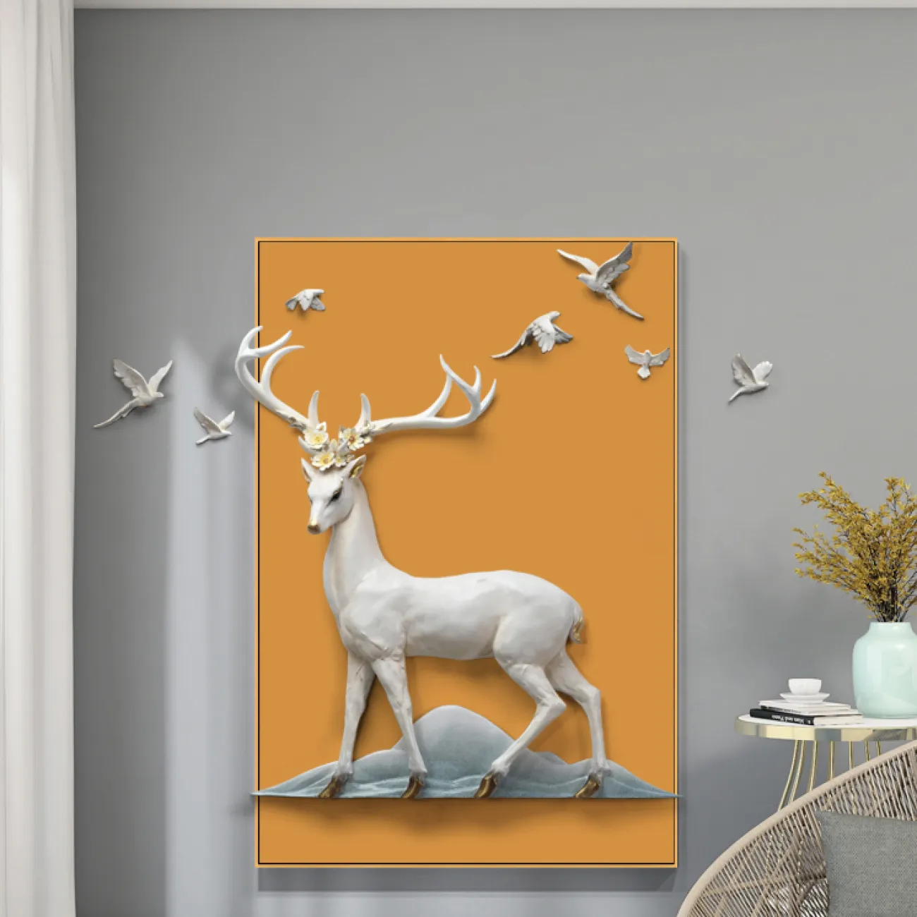 Современный настенный декор для гостиной LaLume DK20355-27 Современный настенный декор для гостиной LaLume DK20355-27