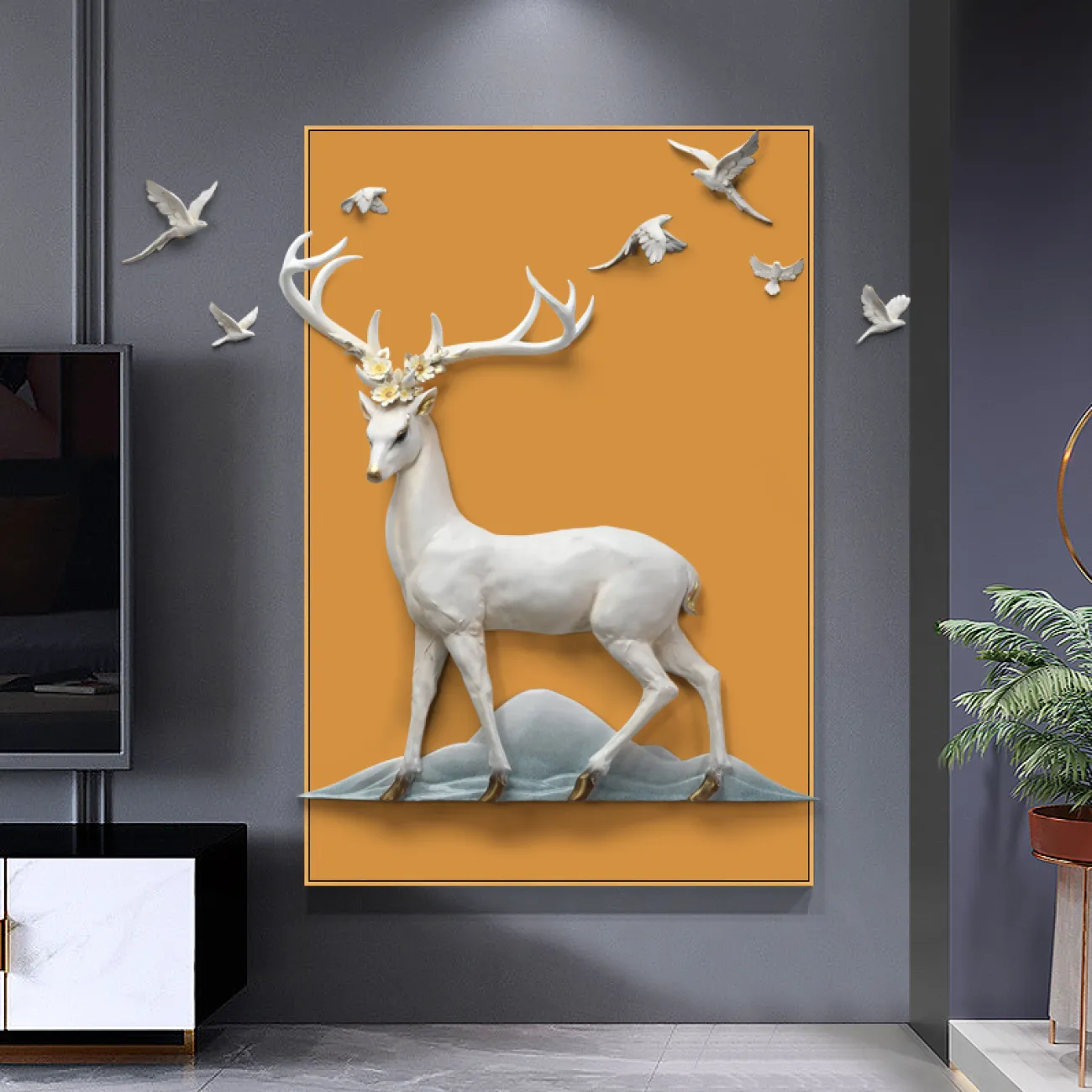 Современный настенный декор для гостиной LaLume DK20355-27 Современный настенный декор для гостиной LaLume DK20355-27