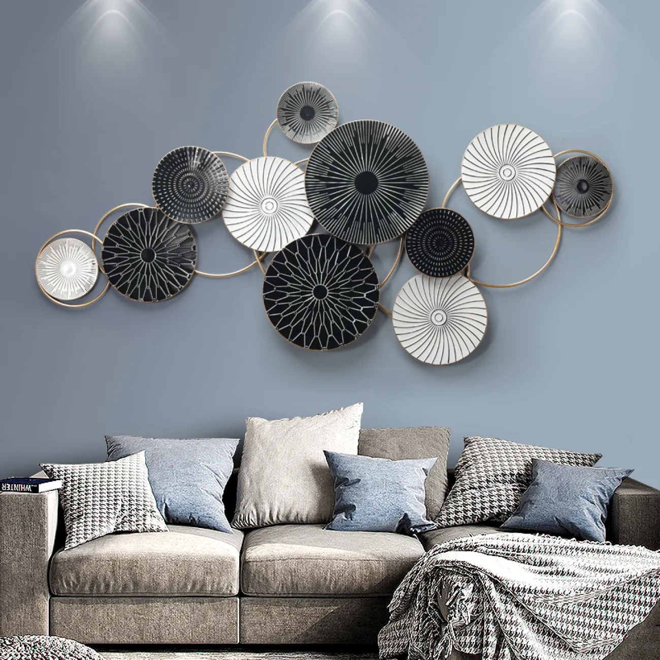 Современный настенный декор для гостиной LaLume DK20359-27