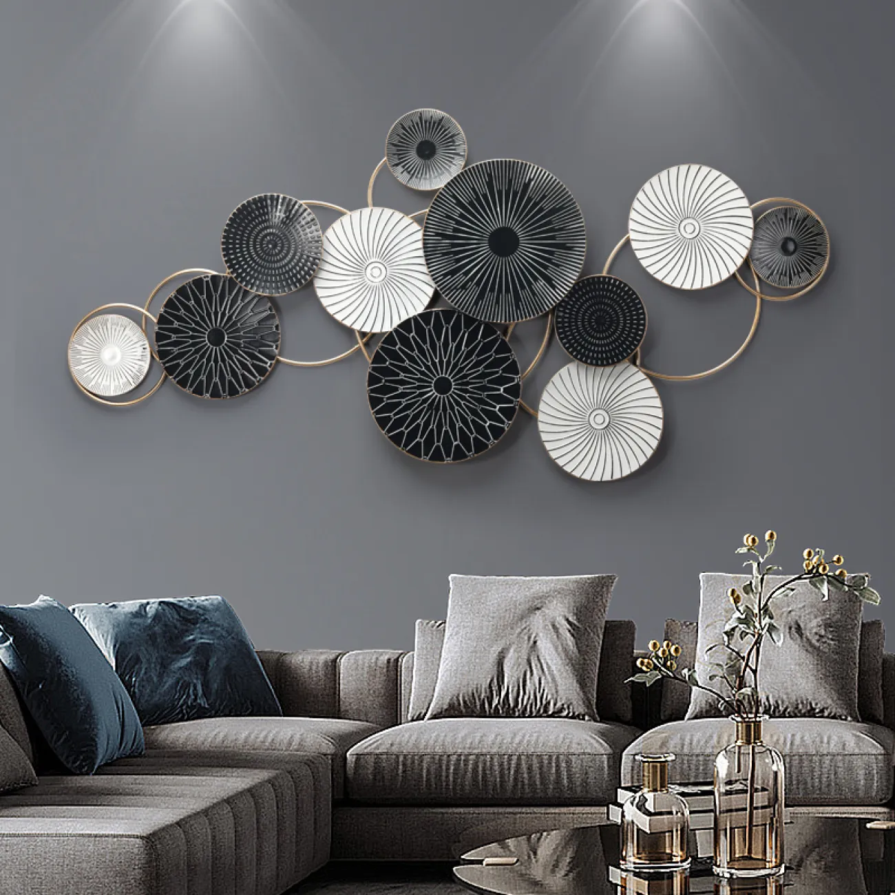 Современный настенный декор для гостиной LaLume DK20359-27