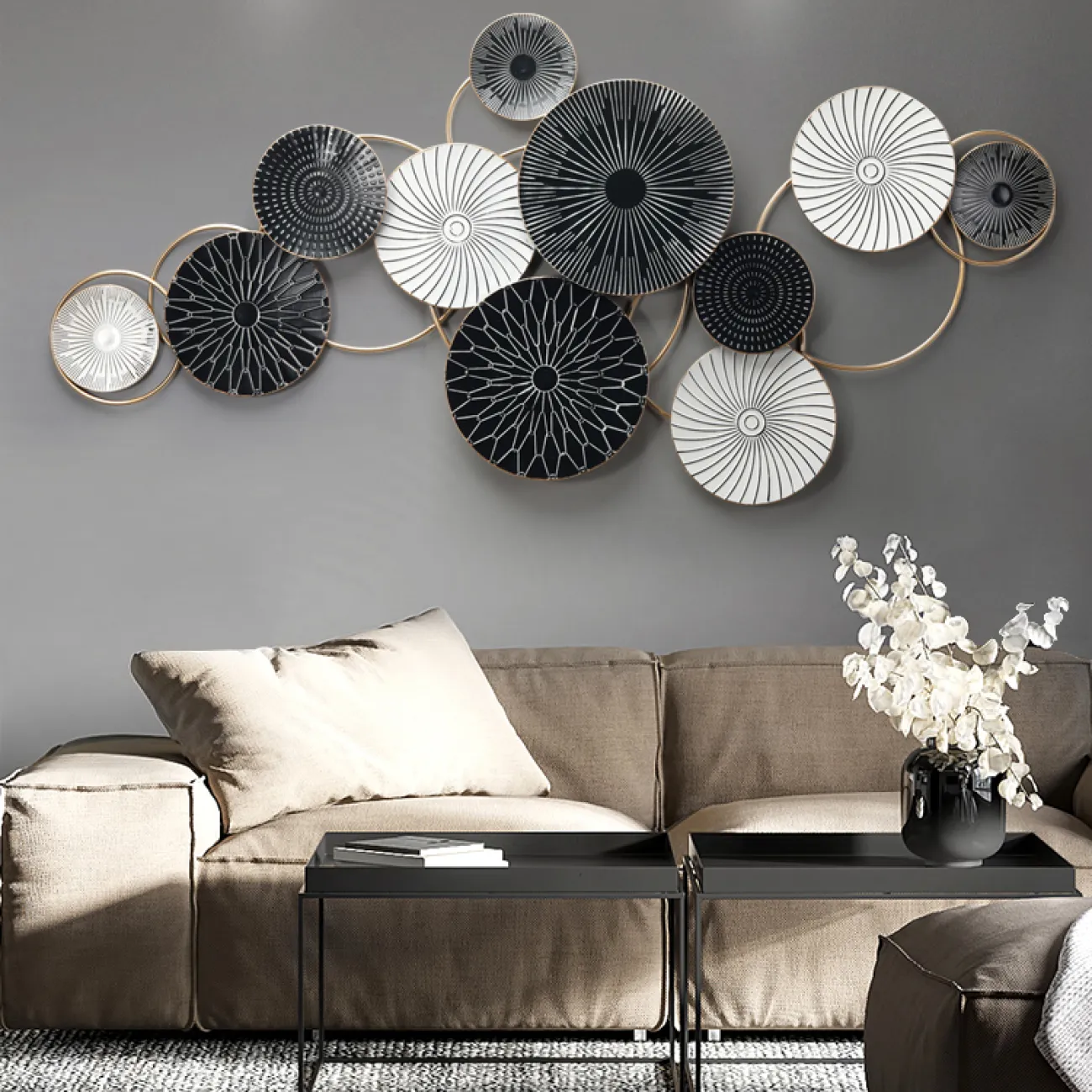 Современный настенный декор для гостиной LaLume DK20359-27