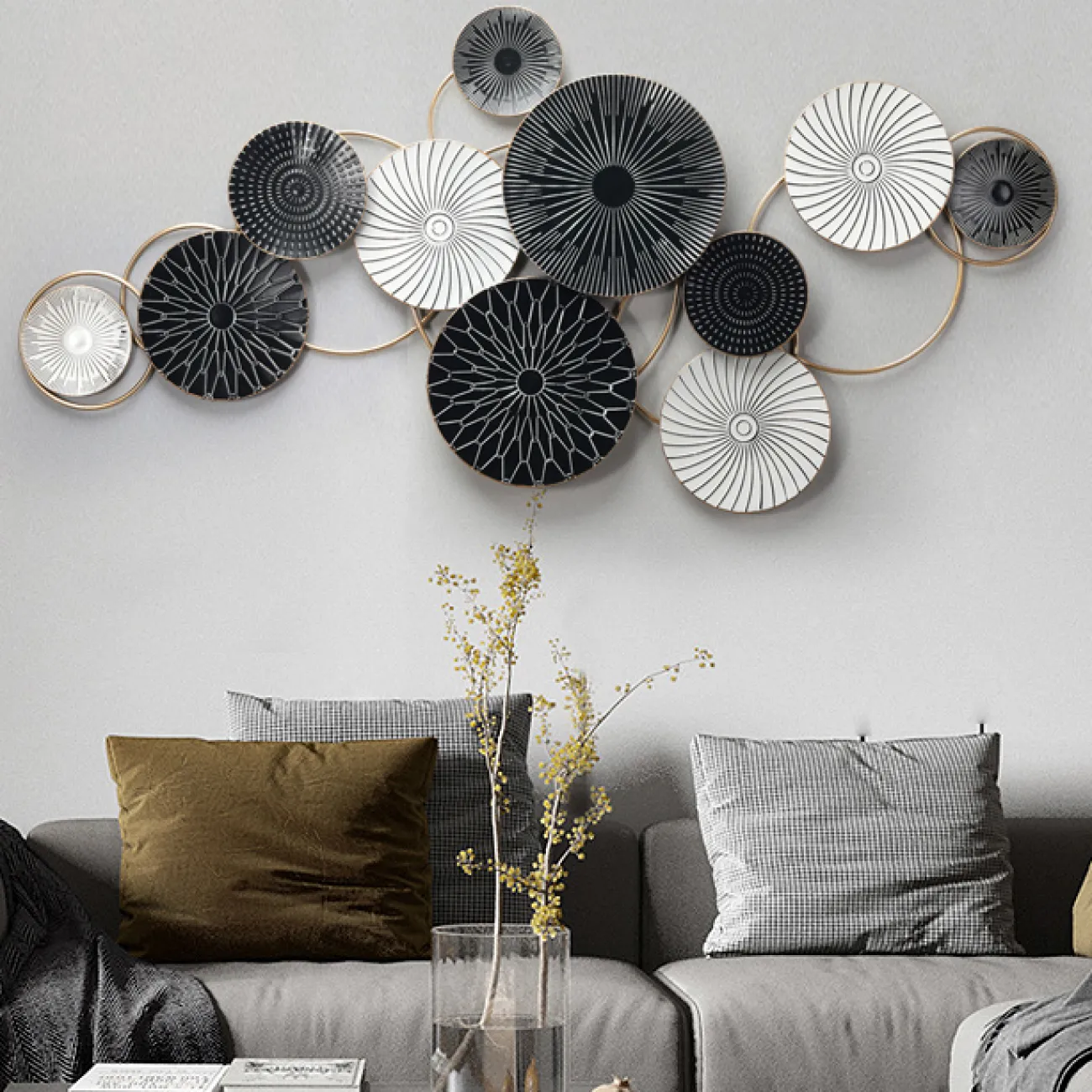 Современный настенный декор для гостиной LaLume DK20359-27