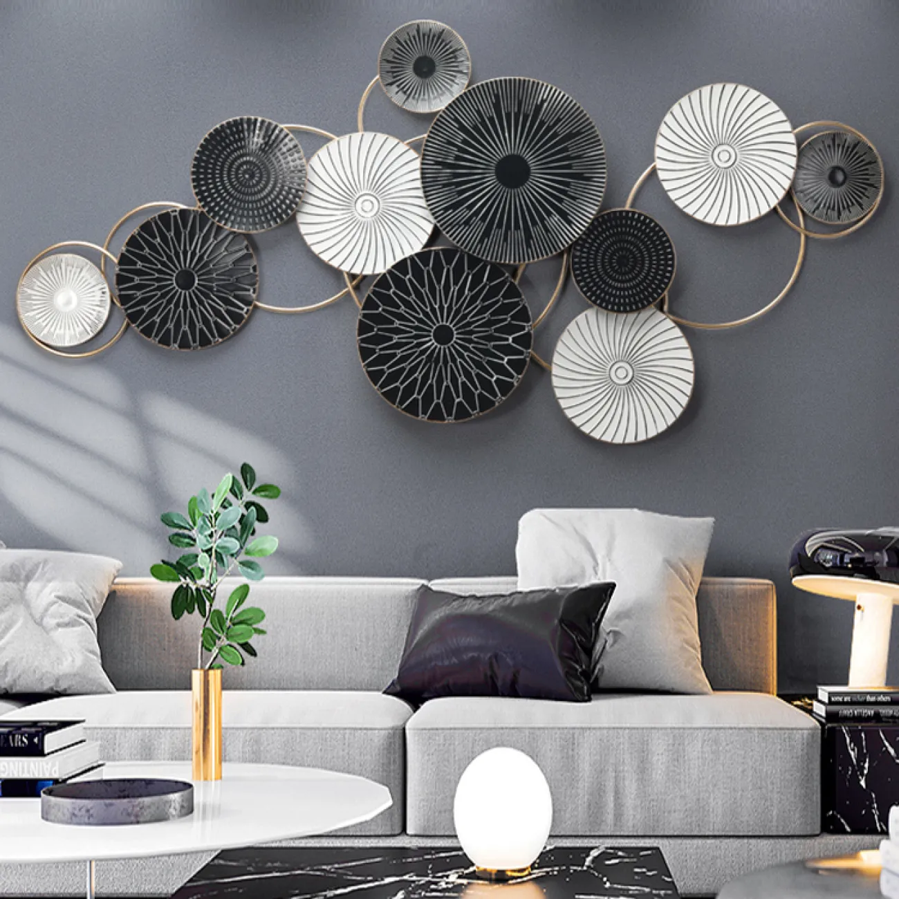 Современный настенный декор для гостиной LaLume DK20359-27