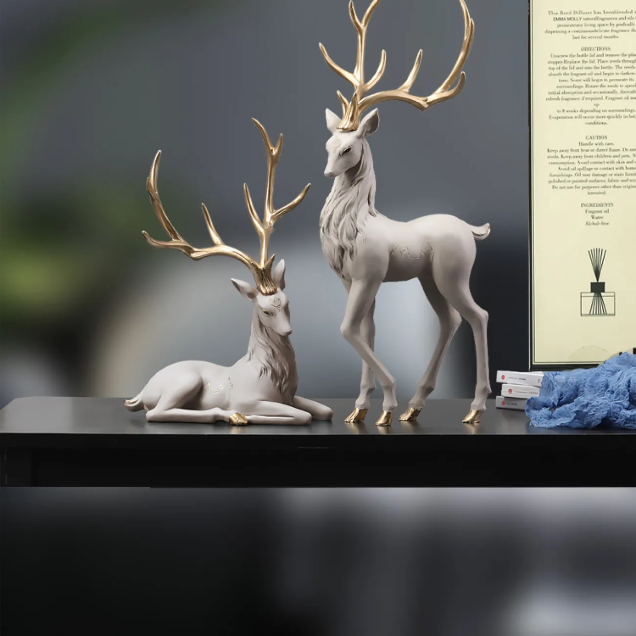 Роскошная скандинавская статуэтка оленя для гостиной LaLume DK20361-27