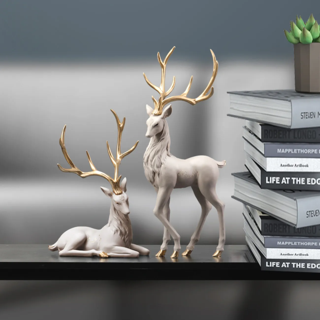 Роскошная скандинавская статуэтка оленя для гостиной LaLume DK20361-27