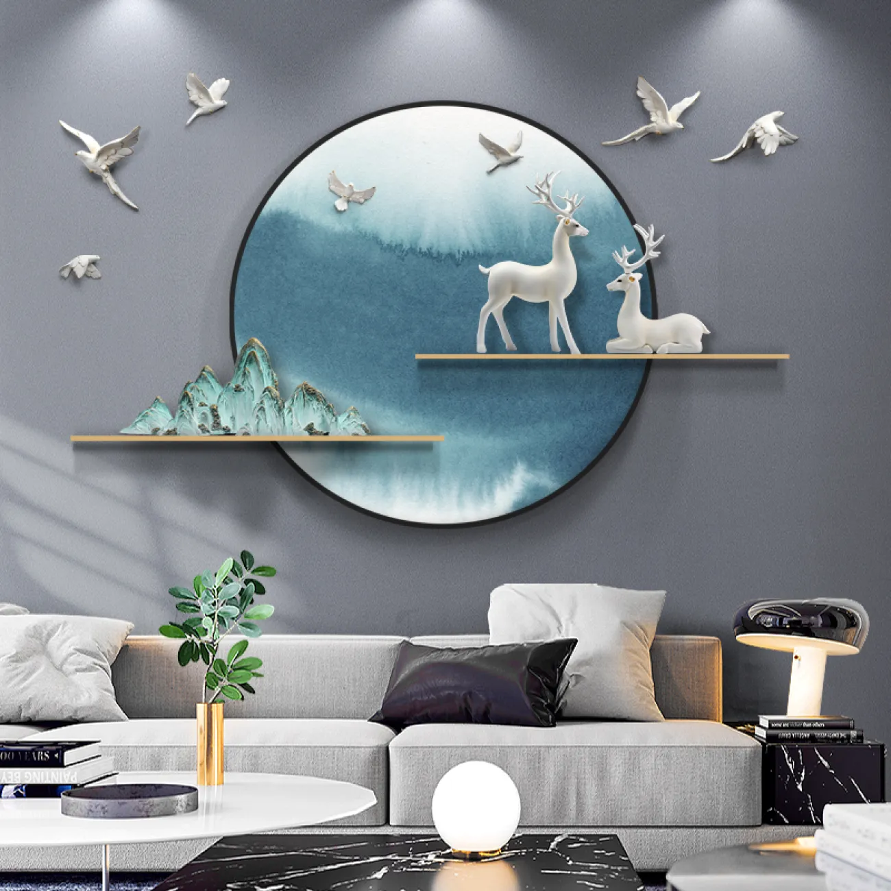 Современный настенный декор для гостиной LaLume DK20363-27