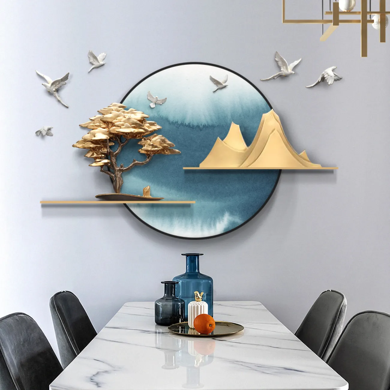 Современный настенный декор для гостиной LaLume DK20363-27